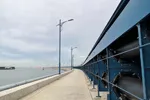 Проект цветного трубчатого ленточного конвейера в порту Ява, Индонезия