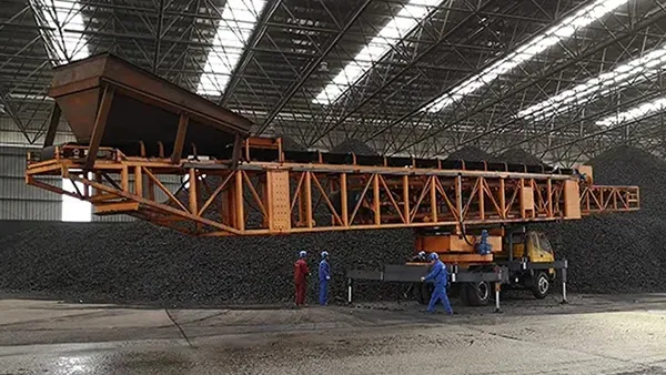 Проект переносной конвейерной системы для Shaanxi Longmen Company